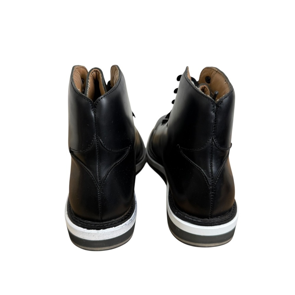 Vintage Foundry Co. Talon Black Leather Lace Up Moto Boots Mens US 9.5 VF1395 - Picture 5 of 7